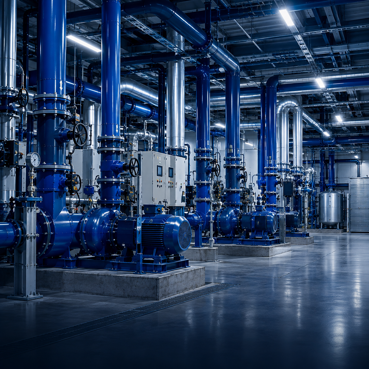 Central de água gelada com sistema de automação HVAC