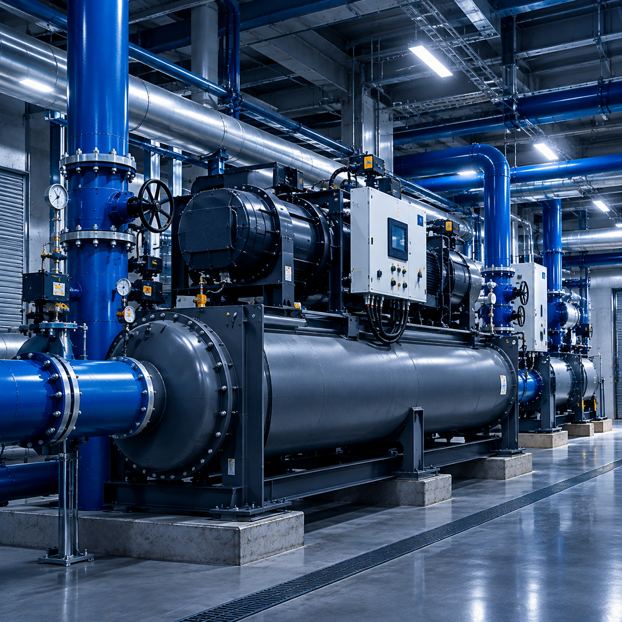 Chillers em sistema de climatização HVAC