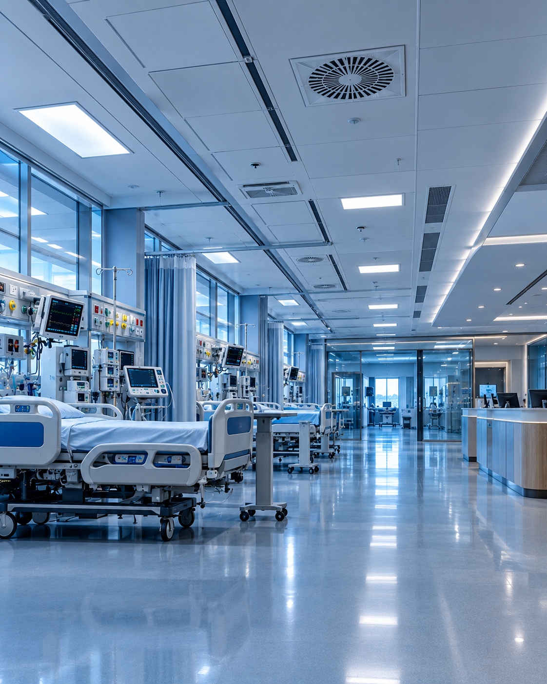 Automação HVAC em hospitais e ambientes críticos
